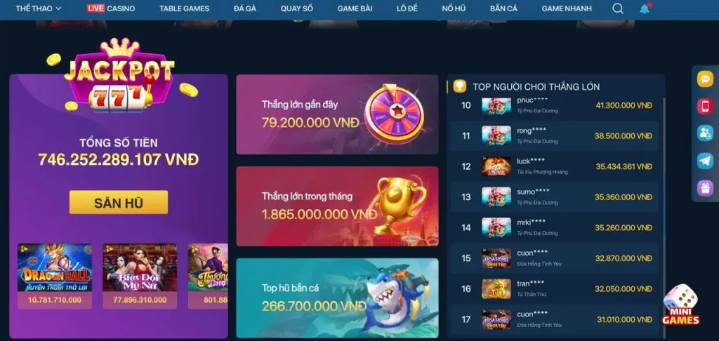 Game Jackpot Lũy Tiến fly88
